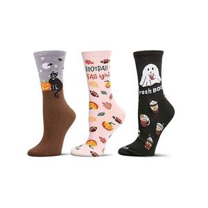 Женские носки Halloween Pumpkin Crew, 3 пары Memoi, Brown