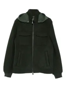 Бомбер с капюшоном на молнии Manuel Ritz, зеленый