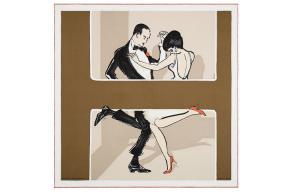 HERMES Шёлковый шарф унисекс коричневый, Brown