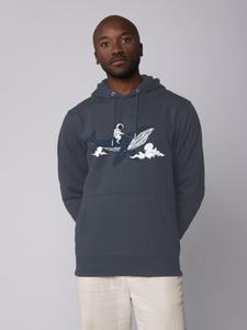 Толстовка wat? Apparel Sweatshirt Spacewhale, цвет India Ink Grey