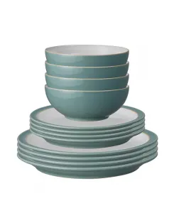 Набор столовых приборов Elements из 12 предметов, сервиз на 4 персоны Denby, green