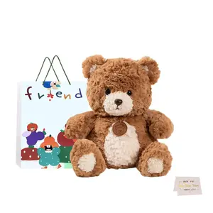 Плюшевая кукла Doodoo Bear высотой 35 см Whoops, коричневый