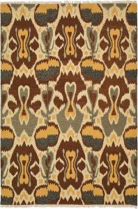 Ковер ручной работы из премиальной шерсти safavieh sumak collection grey / red sum439a, 122 x 183 см