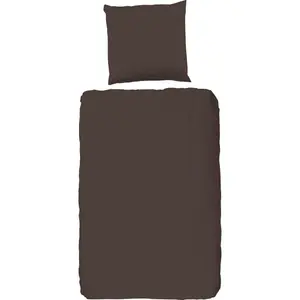 Модное постельное белье «Hip Uni», 100% хлопок, мако-сатин, 135х200, однотонный белый, молния