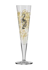 Бокал для шампанского «Блестящая ночь», 2023 г Ritzenhoff, цвет Schwarz Gold