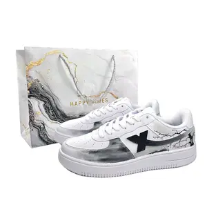 XTEP Кроссовки Air Force One Lightweight для скейтбординга, увеличивающие рост, мужские, черные