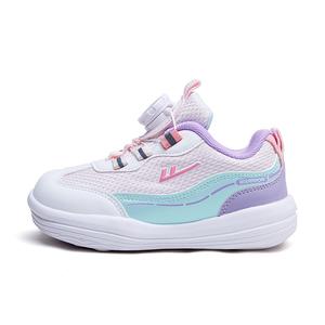 Нескользящие, износостойкие, легкие, амортизирующие, низкие детские кроссовки для повседневной носки WARRIOR, розовый/белый