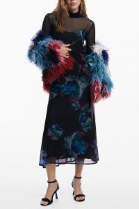 Платье-комбинация миди «2 в 1» от Christian Lacroix