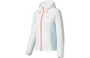 Куртка для бега из коллекции Women's Standard White Aqua Blue Lining