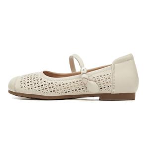 SHOUBA Повседневные однотонные туфли женские бежевые