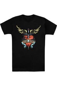 Футболка с коротким рукавом Bon Jovi Daggered для взрослых Gildan