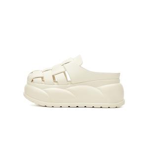 DAPHNE Кожаные мокасины с пэчворком женские бежевые, цвет Beige