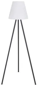 Торшер Paco Home "ROBIN", светодиодный торшер, промышленная батарея для внутреннего и наружного использования, садовая терраса Ø 35 см, Рост: 148 см, серый