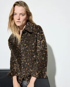 Женское пальто из ткани с принтом Woman El Corte Inglés, коричневый