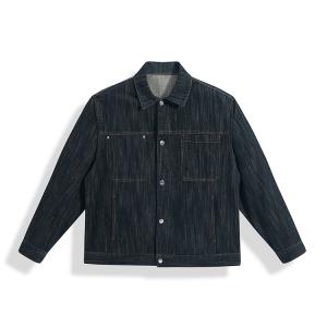 Джинсовая куртка мужская PEACEBIRD MEN, denim темно-синий, batch 1