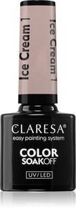 Гель-Лак для ногтей Soakoff UV/LED с эффектом мороженого Claresa, atspalvis 1 5 гр
