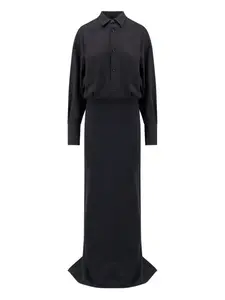 Длинное платье на пуговицах Darkpark, черный