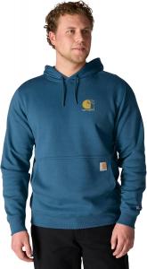 Carhartt мужская толстовка Force Relaxed Fit легкая с логотипом, Dark Horizon Blue
