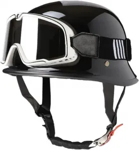 Ретро-шлем-полуоболочка, одобренный ECEDOT, мотоциклетный шлем для женщин и мужчин, шлем-полуоболочка с быстросъемной застежкой для круизера, скутера, квадроцикла LPXPLP, 8