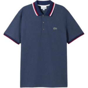 Поло с вышитым логотипом LACOSTE, 4js/синий