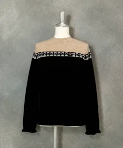 Свитер Studio Picone, цвет Beige X Black (119)