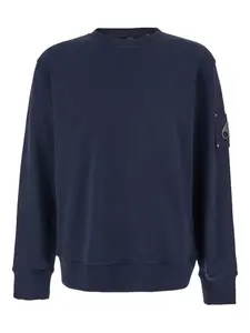 Свитшот с нашивкой-логотипом Moose Knuckles, синий