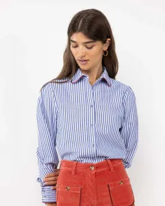 Женская рубашка Pinpoint в полоску Yale El Ganso, синий/белый