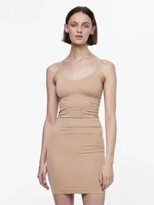 Нижнее белье "PCBALLROOM LONG SINGLET NOOS BC", с моделирующим эффектом Pieces, цвет Nature