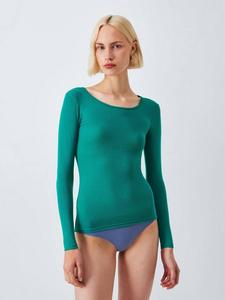 Термобелье с длинными рукавами и рельефной текстурой для обогрева John Lewis, Teal