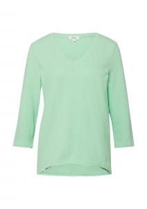 s.Oliver Лонгслив в крапинку зеленого цвета