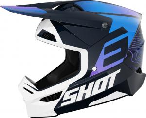 Мотокроссовый шлем Shot furious apex, Blue/White