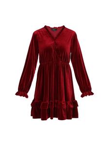 Faina Женское платье бордового цвета