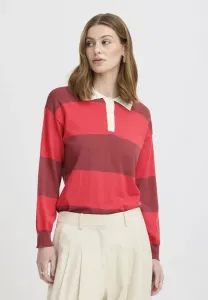 Топ с длинными рукавами ihboston ls14 Ichi, Cowhide Comb Polo