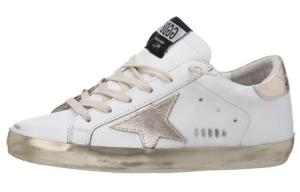 Женские кроссовки Golden Goose Super-Star, золотой/белый