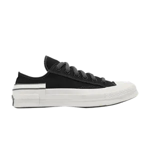 Кроссовки Chuck 70 Hacked Heel Low, черный/белый