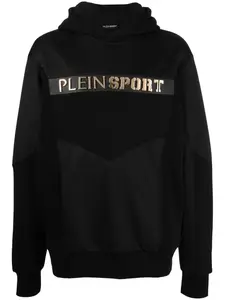Худи с тисненым логотипом Plein Sport, черный