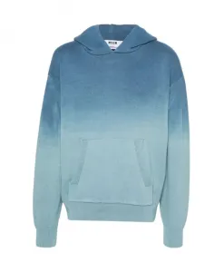 Синий хлопковый мужской свитер Msgm, синий