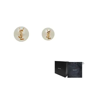 Кассандр детализированные круглые серьги SAINT LAURENT