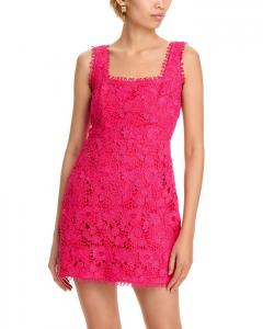 Платье с цветочным кружевом - эксклюзив AQUA, розовый