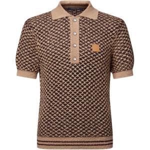 Футболка-поло SS26 для мужчин LOUIS VUITTON, коричневый