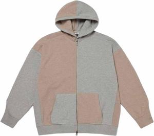 Мужская футболка Vans Cut and Sew от Block с полной застежкой-молнией, овсяный