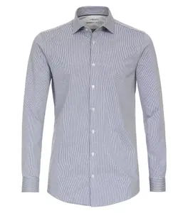 Деловая рубашка VENTI "Деловая рубашка VENTI Jerseyflex в полоску", голубой