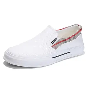 Износостойкие, легкие и дышащие низкие повседневные туфли для мужчин SENJIALUO, Black White