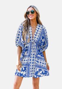 Повседневное платье Cupshe, синий