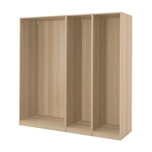 3 каркаса для гардероба, беленый дуб, 200x58x201 см, Pax IKEA