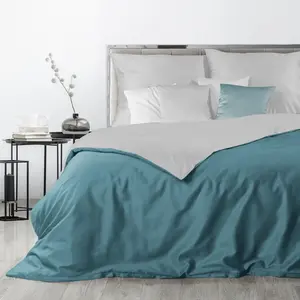 Комплект постельного белья NOVA3 Silver Turquoise 140x200 см, 2 предмета: с 1 наволочкой 70x80 см Eurofirany