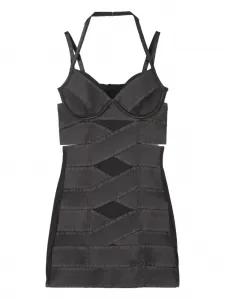 Платье с вырезом халтер из коллаборации с KNWLS Miss Sixty, коричневый