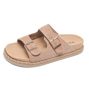 SOBB Скользоустойчивые шлепанцы на резиновой подошве унисекс - хаки оранжевый, цвет Khaki Orange