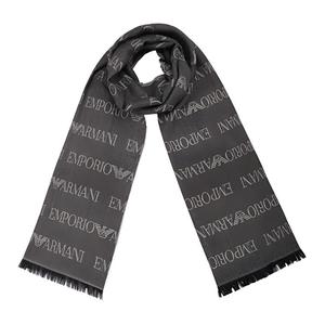 Хлопковый  вязаный шарф мужские EMPORIO ARMANI