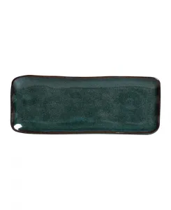 Керамические тарелки прямоугольные, 12,99 дюйма, средние, набор из 4 шт. Porto Brasil, oceano